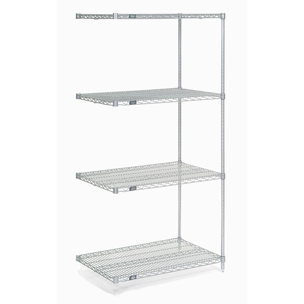 Nexel Wire Shelving Add-On, Poly-Z-Brite, 30W x 21D x 54H A21305Z - main